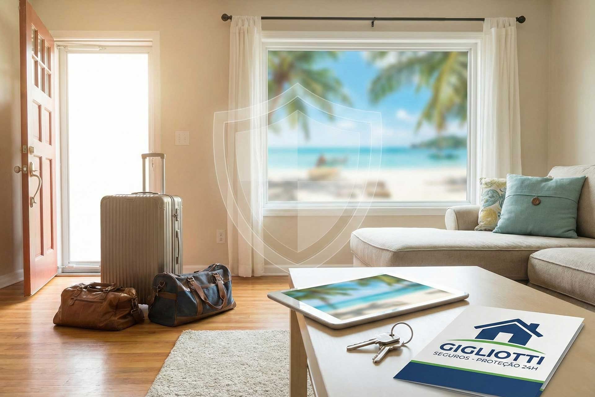 Casa Vazia nas Férias: Como o Seguro Residencial Protege seu Lar Contra Roubos e Acidentes (Mesmo Estando a 1.000km de Distância)
